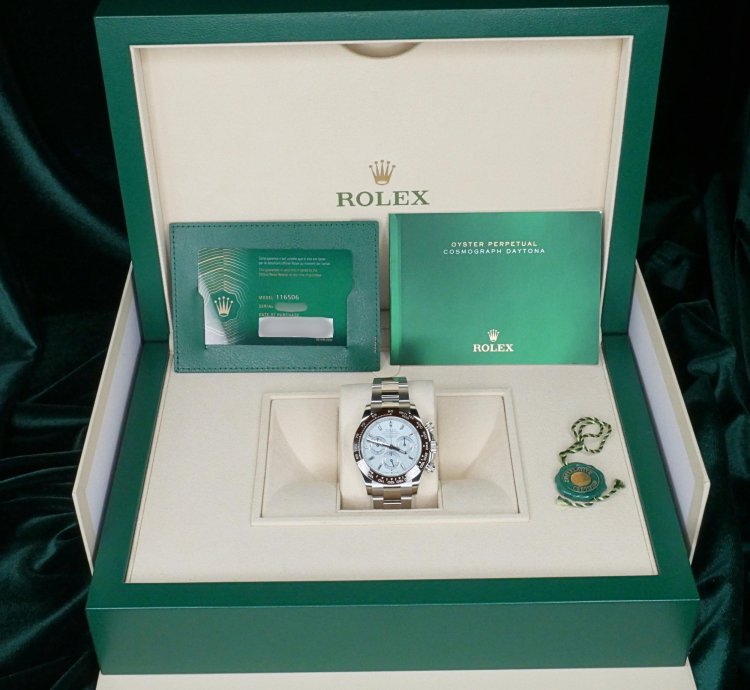 Rolex Daytona Full Set Mint Baguette Daytona Platona Ice Blue Diamond 116506