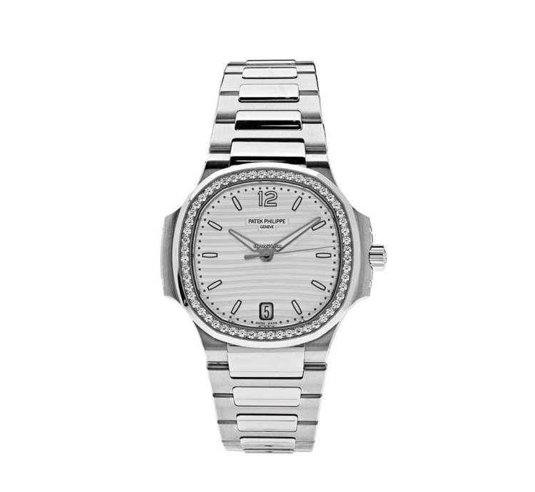 Patek Philippe Nautilus 7118 1200a-010 Ladies Stainless Steel Silver Dial Diamond Bezel 2024