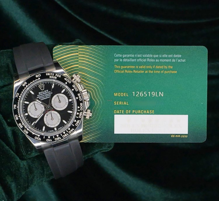 Rolex Daytona Full Set Mint Daytona Baby Lemans 40mm Black Dial White Gold 126519ln-0002