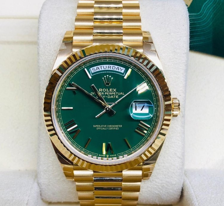 Rolex Day-date 40 Green Roman Dial 40mm