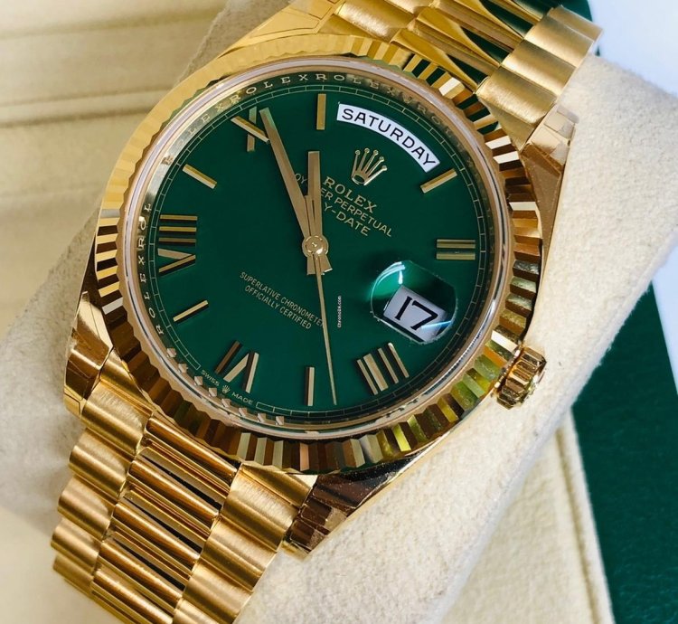 Rolex Day-date 40 Green Roman Dial 40mm