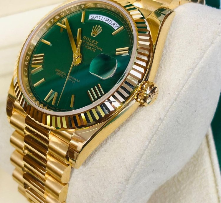 Rolex Day-date 40 Green Roman Dial 40mm