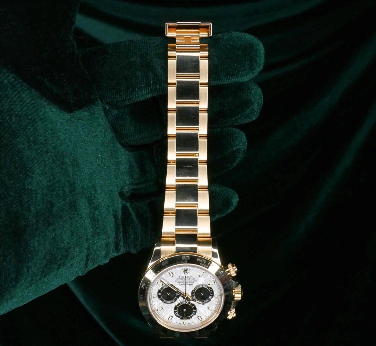Rolex Daytona Full Set Mint Daytona Meteorite Dial Yellow Gold 116508