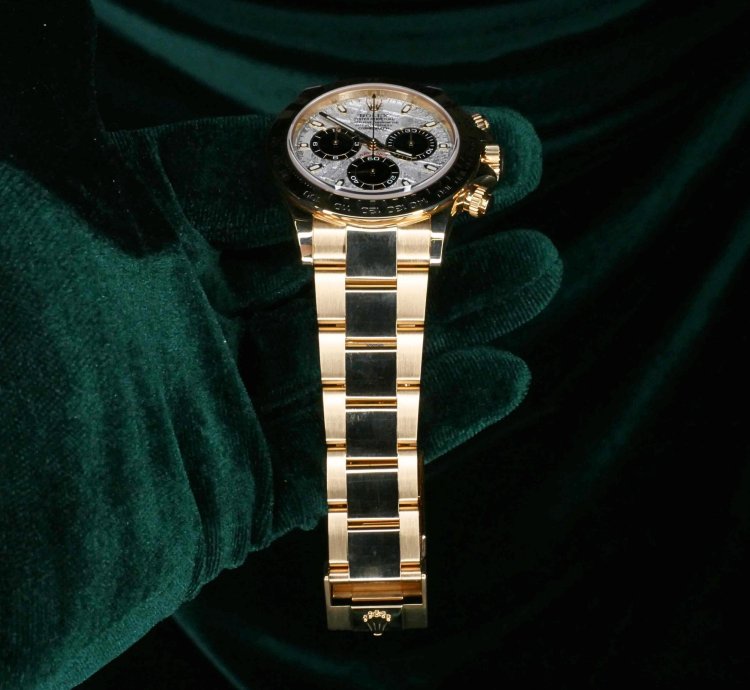 Rolex Daytona Full Set Mint Daytona Meteorite Dial Yellow Gold 116508