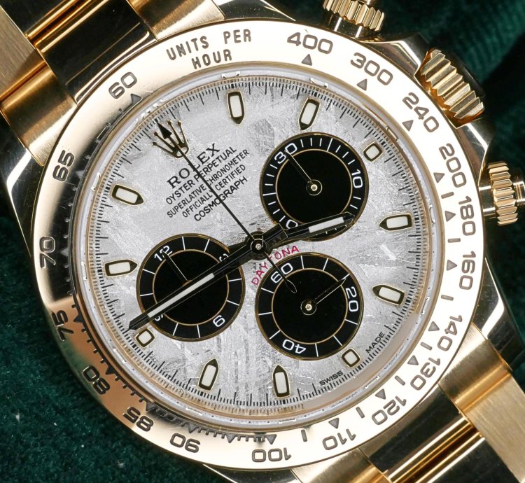 Rolex Daytona Full Set Mint Daytona Meteorite Dial Yellow Gold 116508