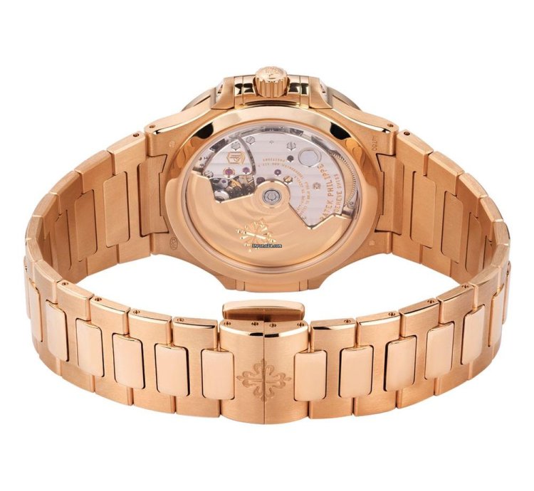 Patek Philippe Nautilus 7118 1200r-010 18k Rose Gold Golden Brown Opaline Dial 35 Mm