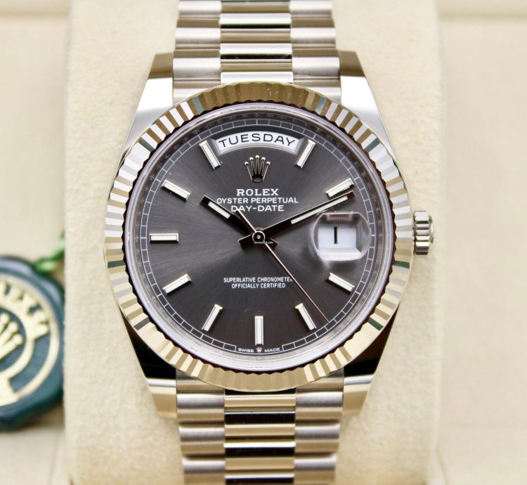 Rolex Day-date 40 Grey Dial Unworn Full Set 228239