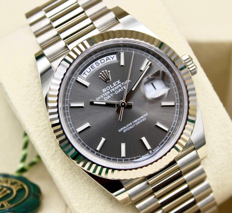 Rolex Day-date 40 Grey Dial Unworn Full Set 228239