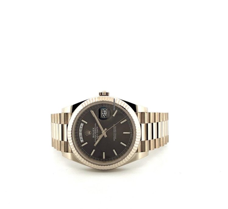 Rolex Day-date 40 Grey Whitegold Unworn 228239 Box And Paper 2022