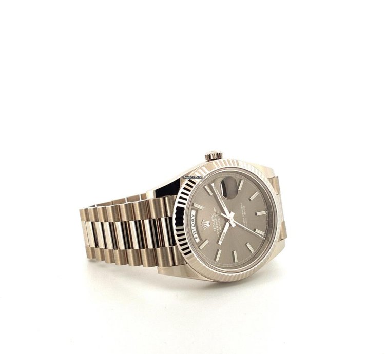 Rolex Day-date 40 Grey Whitegold Unworn 228239 Box And Paper 2022