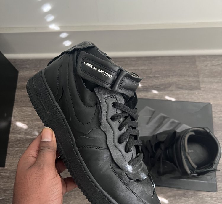 Cdg Air Force 1 black