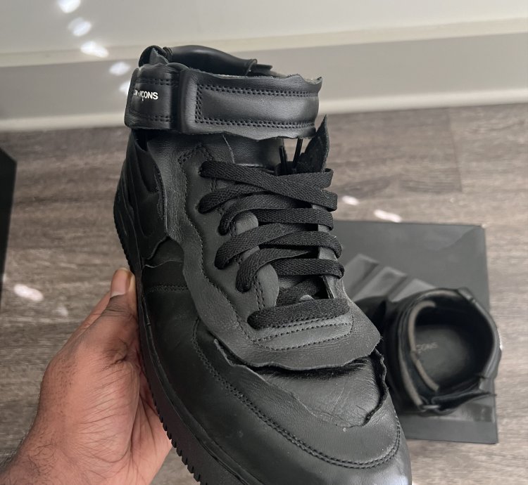 Cdg Air Force 1 black