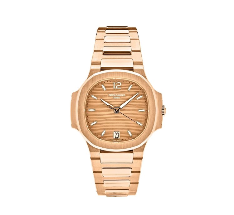 Patek Philippe Nautilus 7118 1r-010 Ladies Rose Gold Champagne Golden Dial 2022