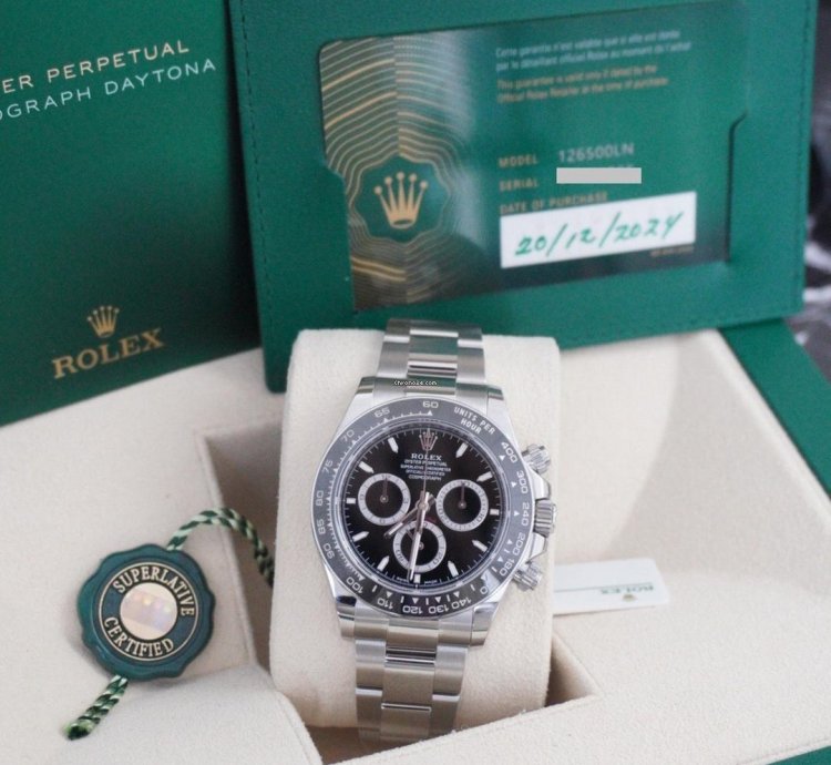 Rolex Daytona Full Set White Tag Papers Manuals Box