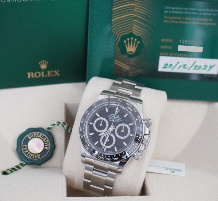 Rolex Daytona Full Set White Tag Papers Manuals Box