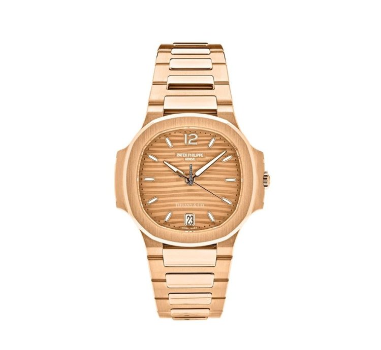 Patek Philippe Nautilus 7118 1r-010 Tiffany And Co Ladies Rose Gold Date 2022