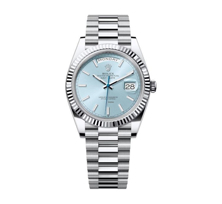Rolex Day-date 40 Ice Blue Dial 228236 Unworn Full Set