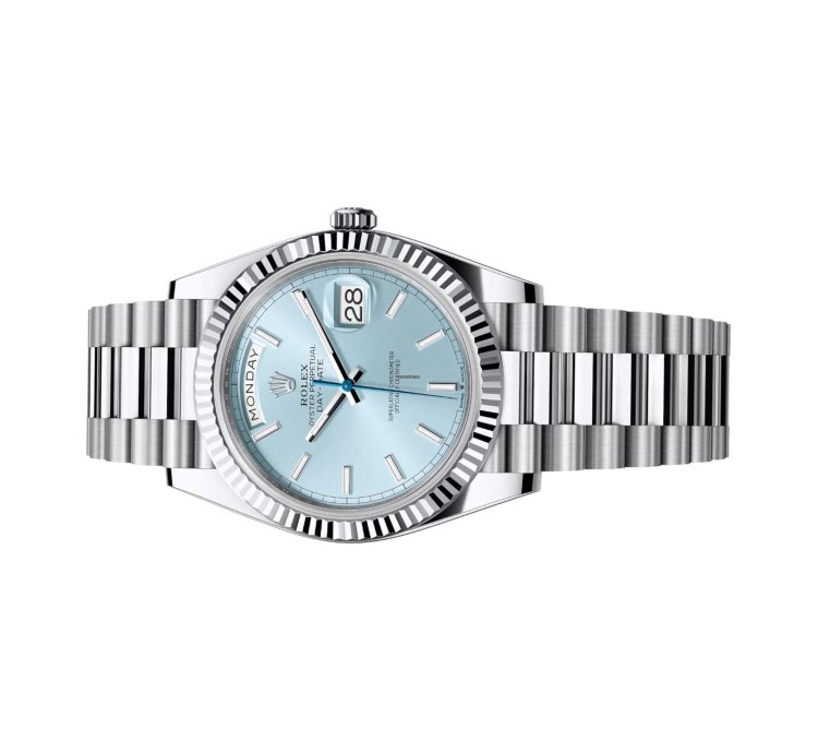 Rolex Day-date 40 Ice Blue Dial 228236 Unworn Full Set