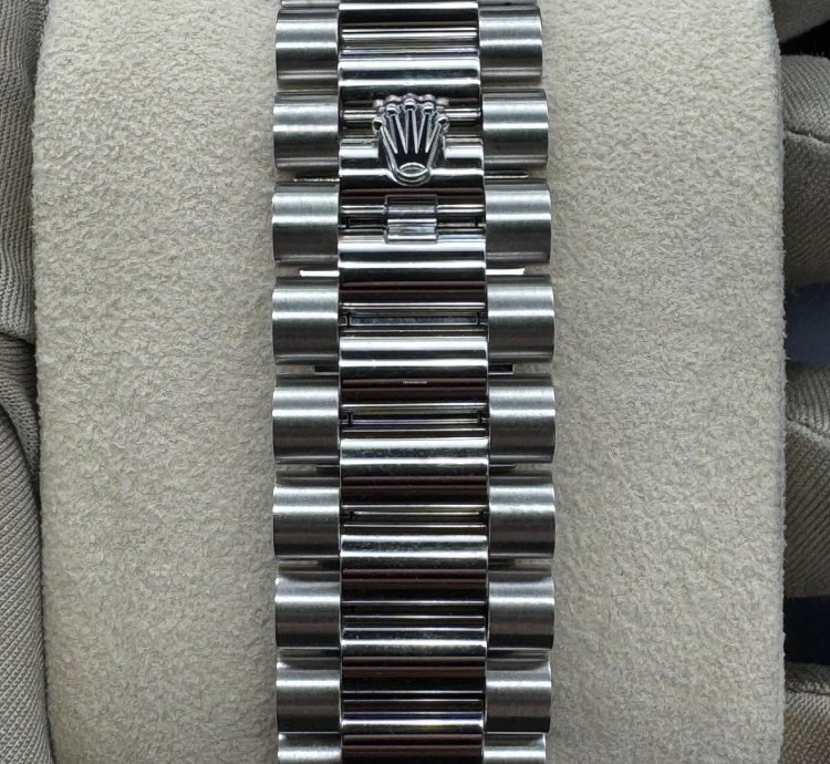 Rolex Day-date 40 Ice Blue Diamond Baguette Dial Unworn