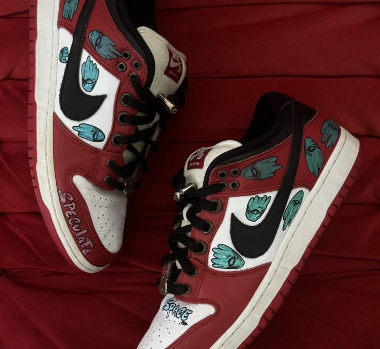 Chrome Hearts Nike Matty Boy Hand Drawn Lowtop Dunk Sneakers