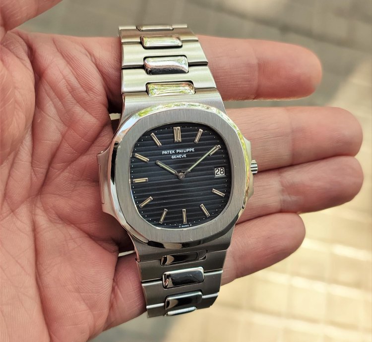 Patek Philippe Nautilus Automatic Steel Blue Dial Ref 3700