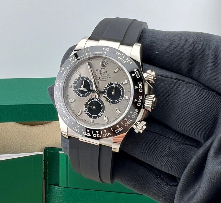 Rolex Daytona Ghost White Gold Oysterflex