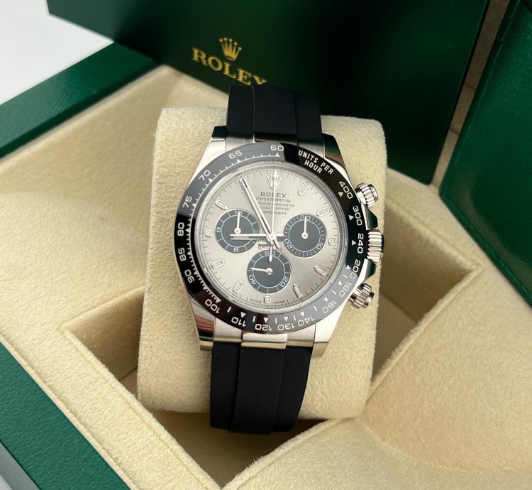 Rolex Daytona Ghost White Gold Oysterflex