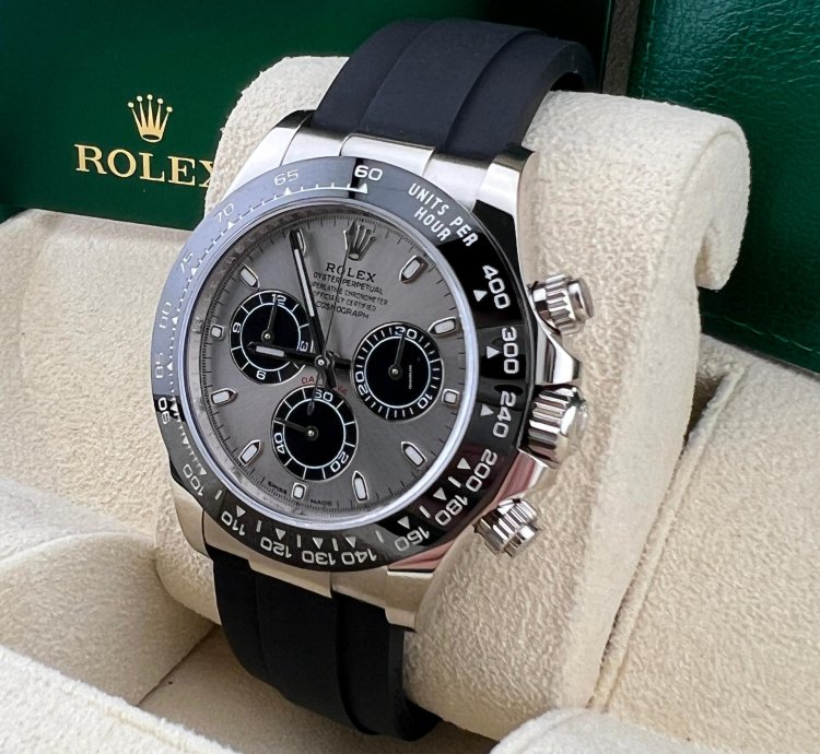 Rolex Daytona Ghost White Gold Oysterflex