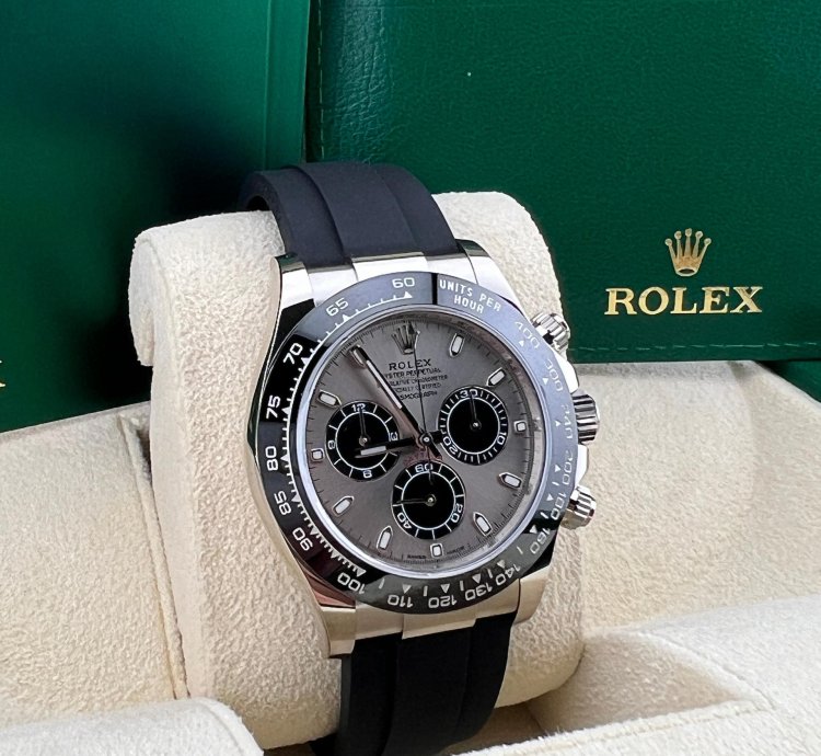 Rolex Daytona Ghost White Gold Oysterflex