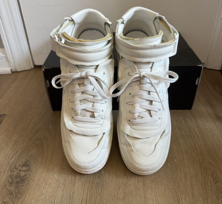 Comme Des Gar Ons Nike Air Force 1 Mid White