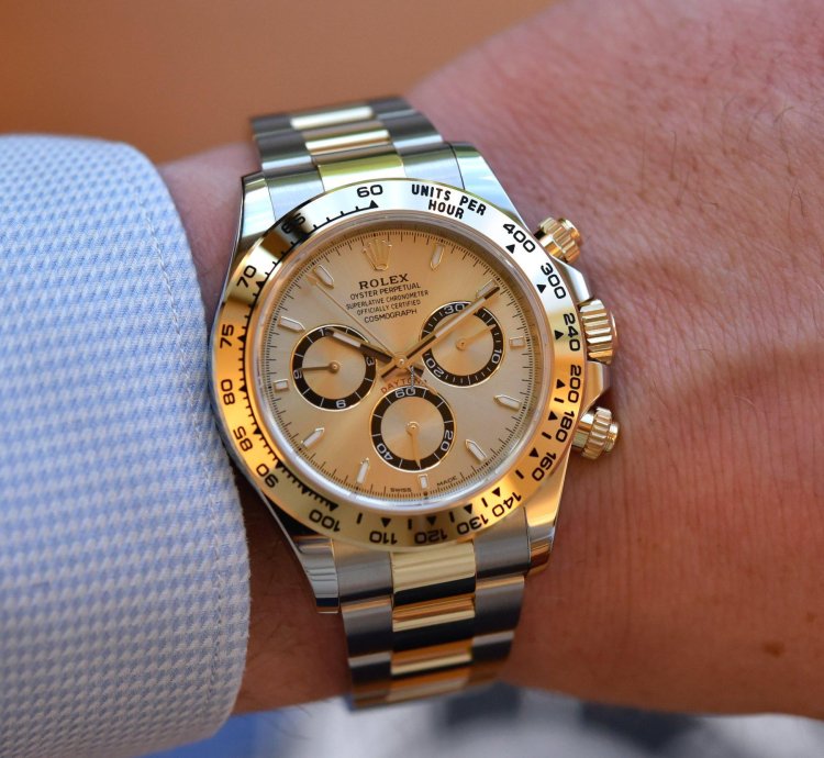 Rolex Daytona Gold Champagne Dial 126503 Unworn Full Set