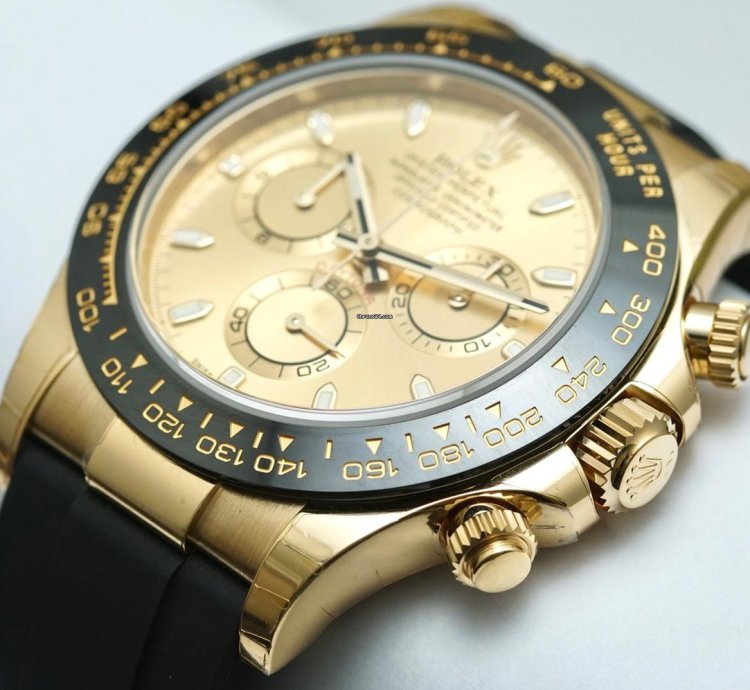 Rolex Daytona Gold Dial Unworn Full Set 116518ln