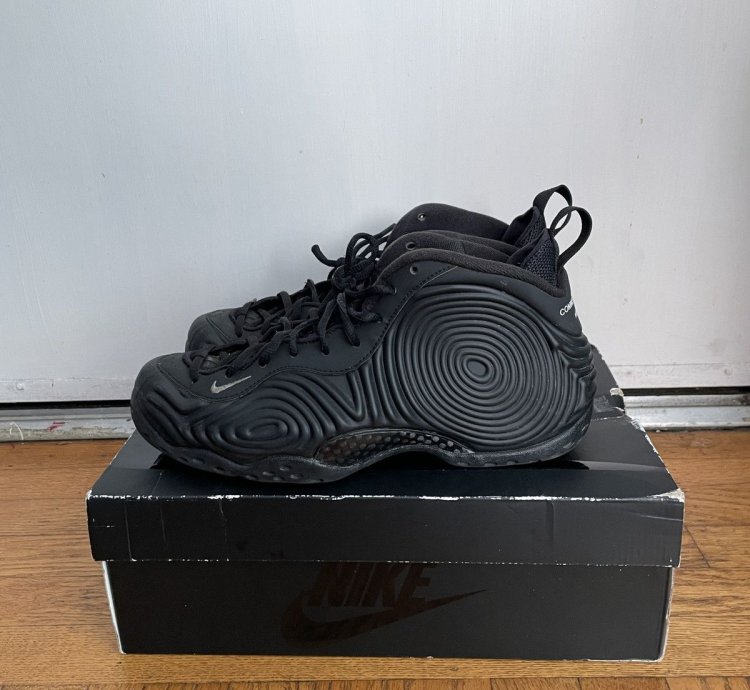 Comme Des Gar Ons Nike Foamposite Black