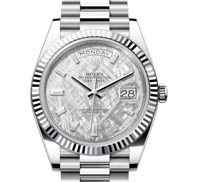 Rolex Day-date 40 Meteorite Set With Diamonds 228236 Unworn Full Set
