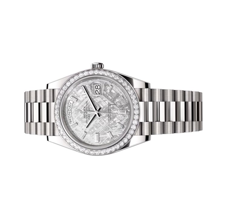Rolex Day-date 40 Meteorite Set With Diamonds 228349rbr Unworn Full Set