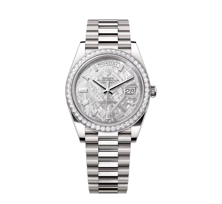 Rolex Day-date 40 Meteorite Set With Diamonds 228349rbr Unworn Full Set