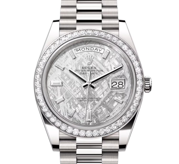Rolex Day-date 40 Meteorite Set With Diamonds 228349rbr Unworn Full Set