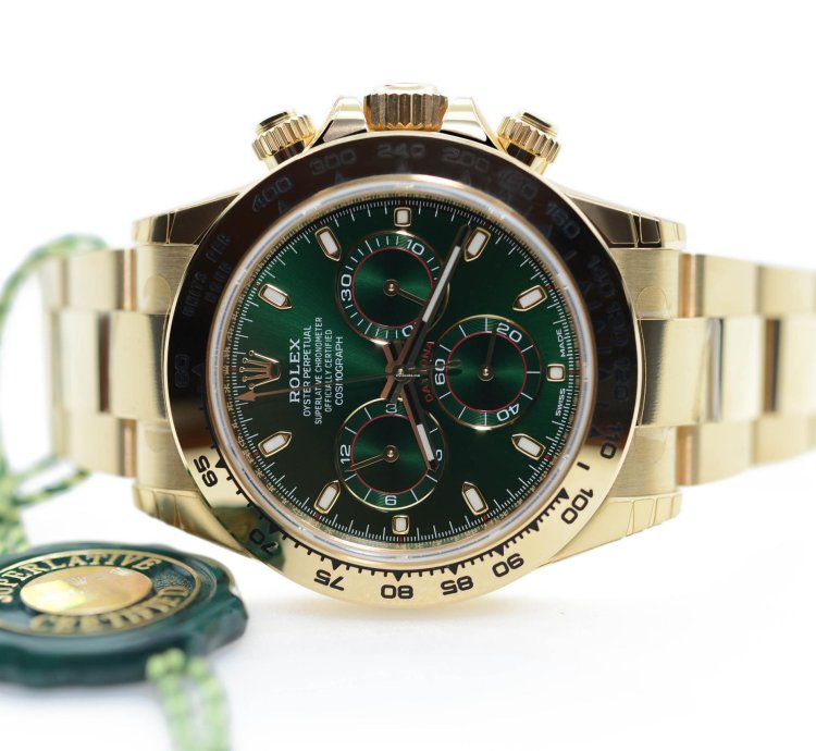 Rolex Daytona Green Dial - New 2021 - Full Factory Stickers