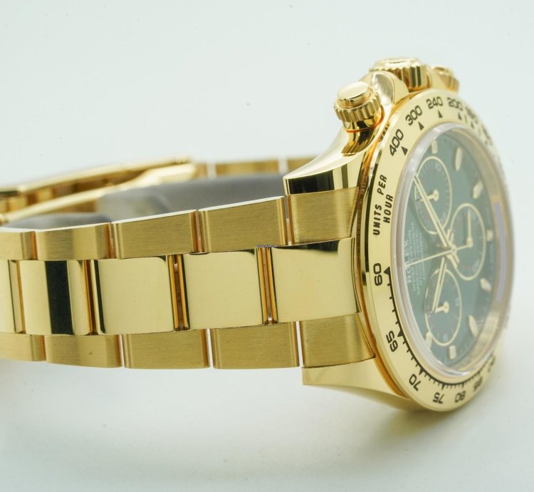 Rolex Daytona Green Dial 116508 Oyster Perpetual Cosmograph Yellow Gold 18k 40mm 2020 Nos