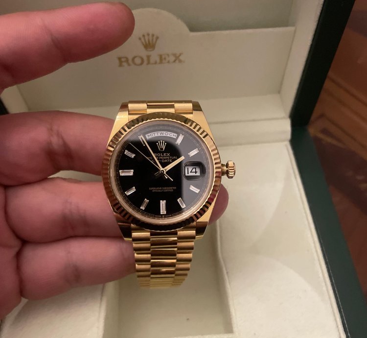 Rolex Day-date 40 Mit Baguette Diamanten