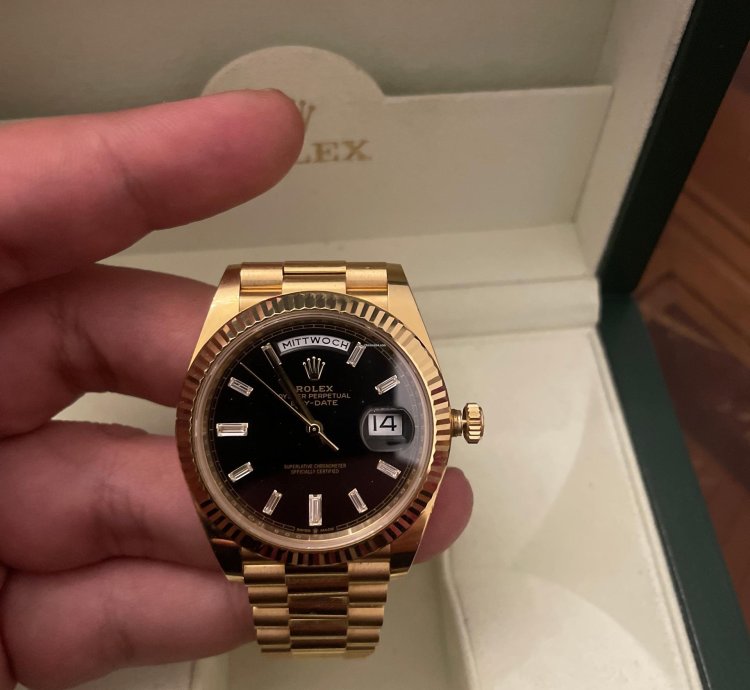 Rolex Day-date 40 Mit Baguette Diamanten