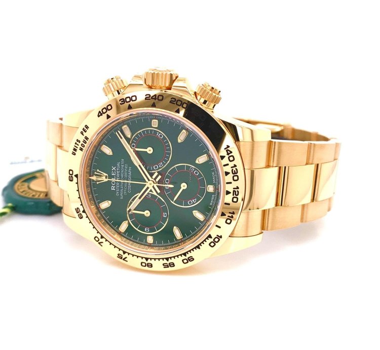 Rolex Daytona Green Dial Yellow Gold