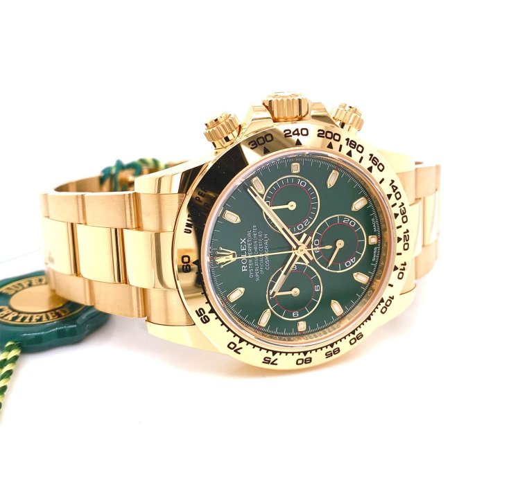 Rolex Daytona Green Dial Yellow Gold
