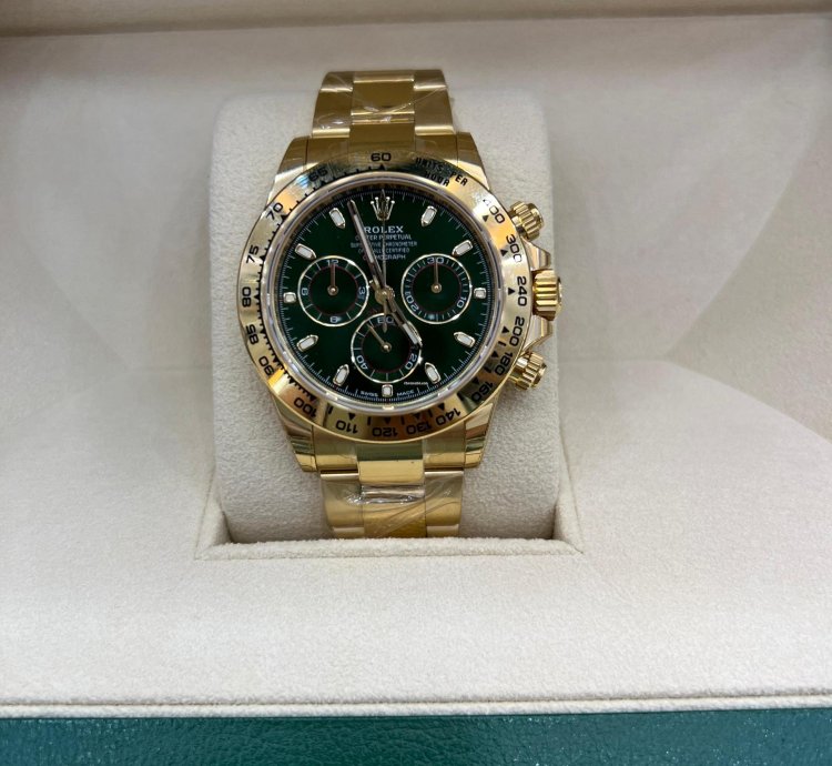 Rolex Daytona Green Dial Yellow Gold Discontinued