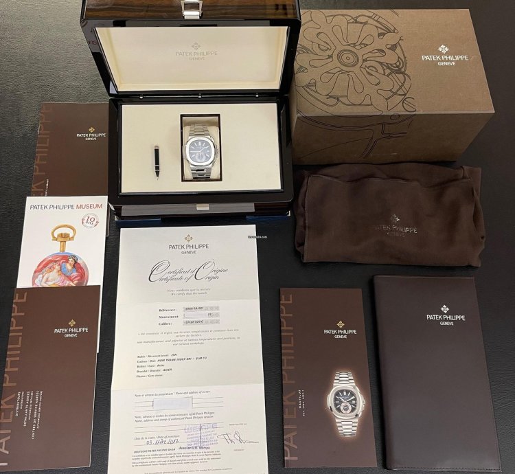 Patek Philippe Nautilus Chronograph - Ref 5980 1 - Full Set 2012 Lc100