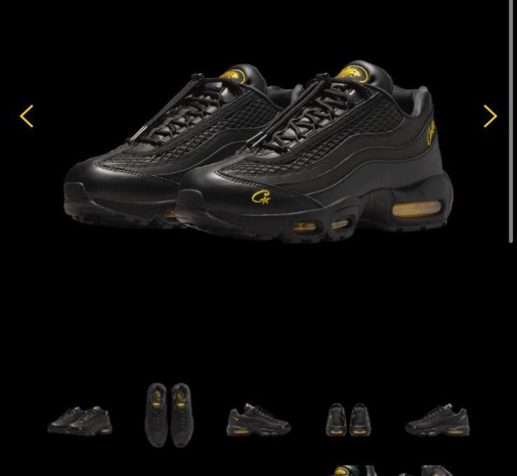 Corteiz Crtz Nike Air Max Honey Blacks - Size 11
