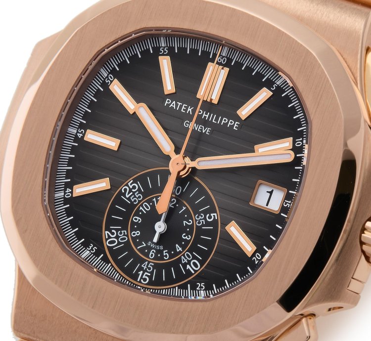 Patek Philippe Nautilus Chronograph 18k Rose Gold 5980 1r-001 - Ats-w000016