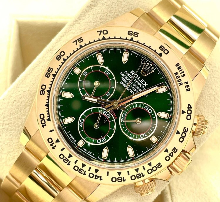 Rolex Daytona Green Money Dial 2021 New Full Set Box Papers john Mayer Discontinued