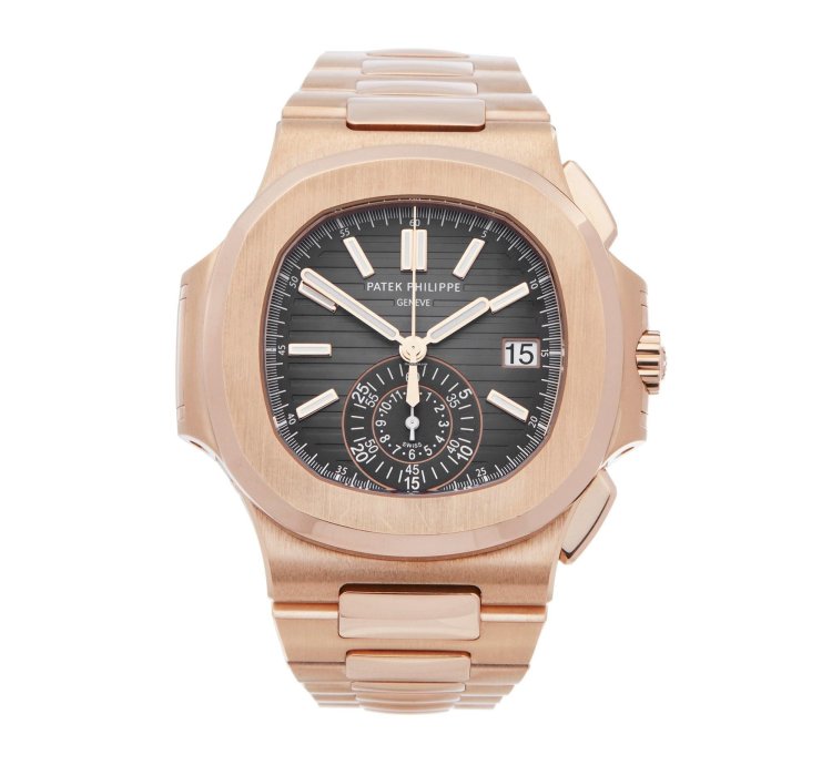 Patek Philippe Nautilus Chronograph 18k Rose Gold 5980 1r-001 - Ats-w007799