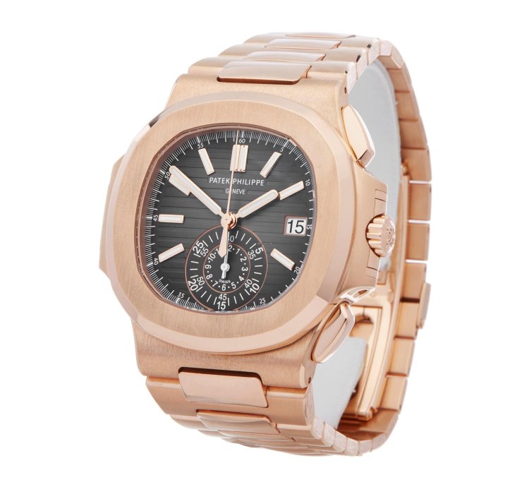 Patek Philippe Nautilus Chronograph 18k Rose Gold 5980 1r-001 - Ats-w007799